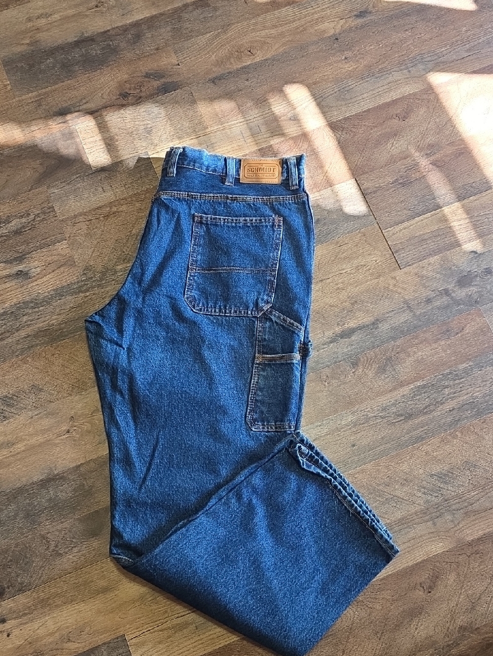 Relaxed Fit Men's Carpenter Jeans in Blue - Schwildt